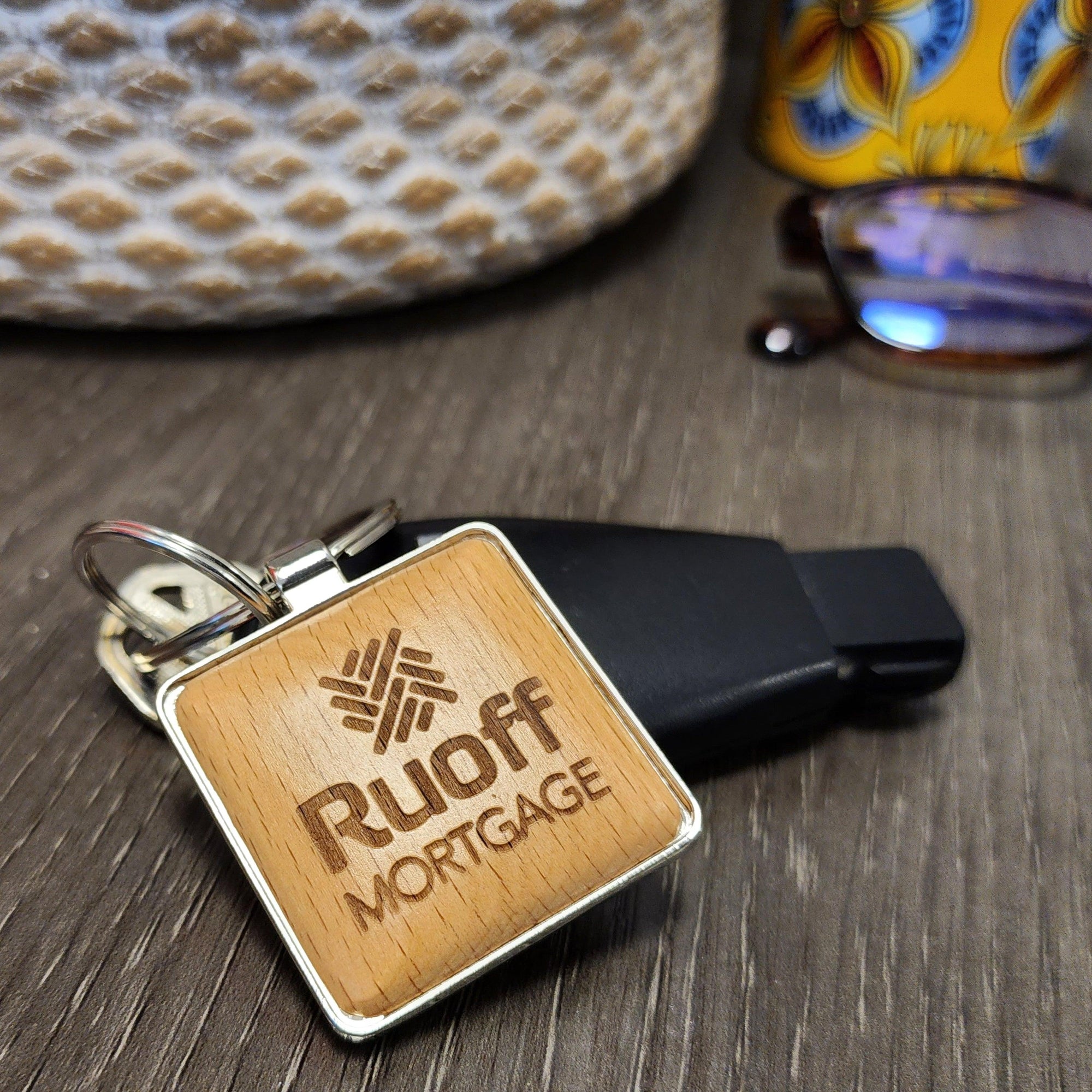 Custom Branded Wooden Keychains - Knot Creatives
