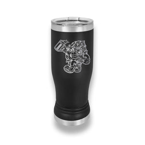 Beer Lover Pilsner Insulated Tumbler 14oz, Good Time Beer Hops Man Mascot Engraved Beer Cup, IPA Hops Beer Stainless 14oz Cup, Personalizing
