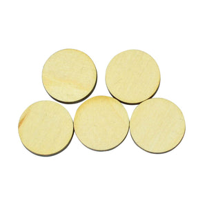 1/4" Thick - Extra Small Birch Blank Rounds - Various Sizes - 1/2" to 5" - Confetti - Ornaments - Tiered Tray - Glowforge - Knot Creatives