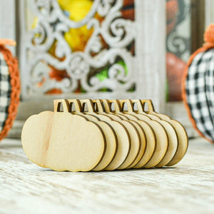 Pumpkin Wooden Blank Cutout - Knot Creatives
