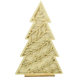 Custom Set Of Three Lasered Christmas Tree Stands - Knot Creatives