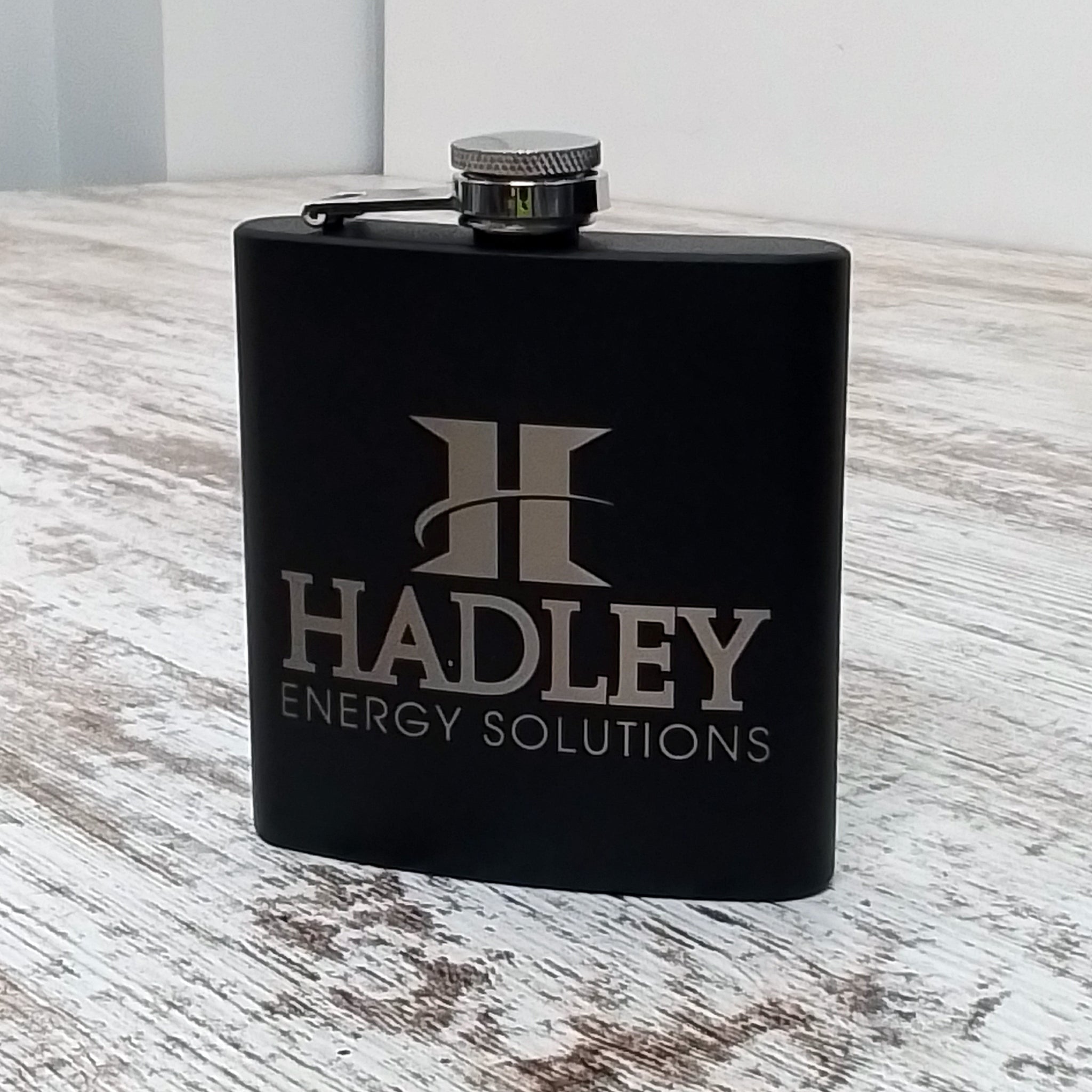 Logo Engraved Flask Stainless Steel Flask - Corporate Branding - Clien -  Knot Creatives