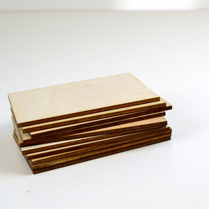Glowforge Blanks - Sign and Craft Blanks - Earring Wood - Bulk Cut Box of 1/4" Bulk Baltic Birch 4" x 6" - Knot Creatives