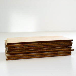 Glowforge Blanks - Sign and Craft Blanks - Earring Wood - Bulk Cut Box of 1/4" Bulk Baltic Birch 5" x 8" - Knot Creatives