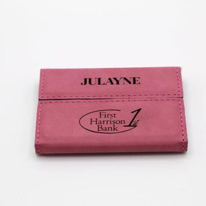 Leather Business Card Holder - New Job Gift and Corporate Branding Bulk Discount - Knot Creatives
